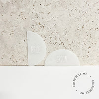 Oval : Acrylic place cards