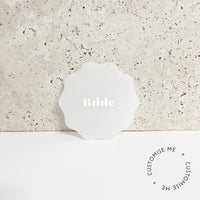 Oval : Acrylic place cards