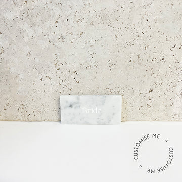 Rectangle : Marble place cards
