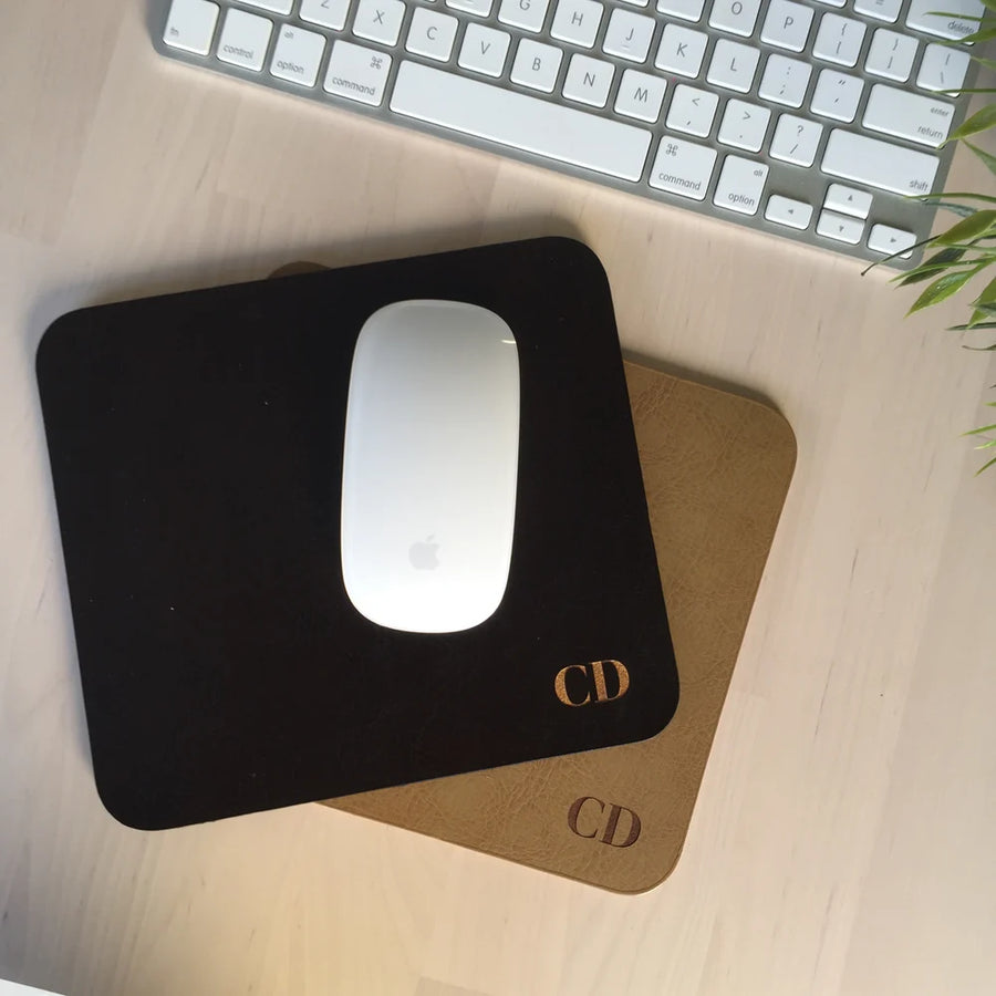 Monogrammed mouse pad
