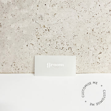 Rectangle : Acrylic place cards